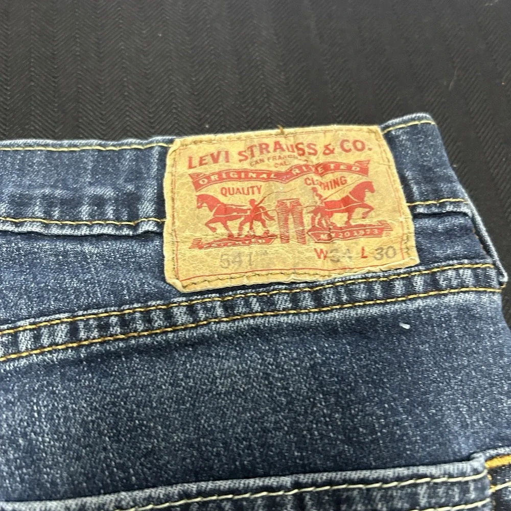 Levi's 541 Men's 34x30 Athletic Taper Denim Dark Wash